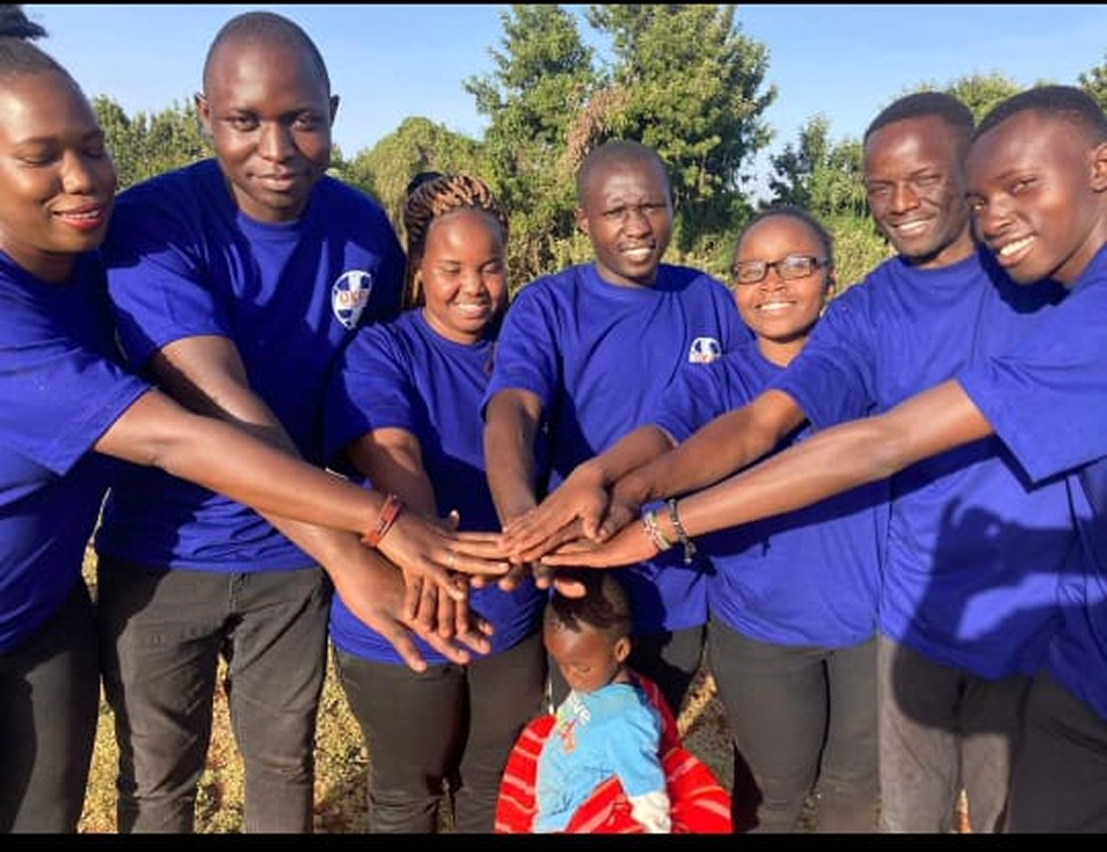 Young people in community gathering